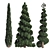 Pine Tree Set 3D Model 3D model small image 1