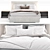 Sleek Camille Bed by Lema 3D model small image 4