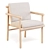 Ayana Outdoor Dining Chair - Eco-Friendly 3D model small image 1