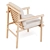 Ayana Outdoor Dining Chair - Eco-Friendly 3D model small image 5