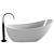 Luxury Marina Bathtub - White 3D model small image 3