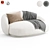 Modern Modular Sofa Julep Island 3D model small image 1