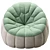 Complete Element Ottoman Armchair 3D model small image 2