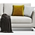 Elegant Meridiani Louis Up Sofa 3D model small image 3