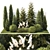 Landscape Design Plant Collection 3D model small image 1