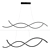 Adjustable Glow Pendant Lighting 3D model small image 1