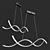 Adjustable Glow Pendant Lighting 3D model small image 2