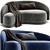 Modern Navy Slope Sofa 2017 3D model small image 3