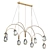 Elegant Crystal Chandelier Lighting 3D model small image 1