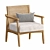 Coastal Rattan Alania Armchair 3D model small image 1