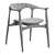 Timeless Korsu Walnut Chair 3D model small image 4