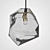 Amber Ice Cube Pendant Light 3D model small image 2