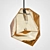 Amber Ice Cube Pendant Light 3D model small image 3