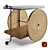 Modern Art Bar Cart by Picasso 3D model small image 1