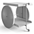 Modern Art Bar Cart by Picasso 3D model small image 4