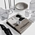 Cubicle Decor Set Kit 3D model small image 9