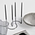 Cubicle Decor Set Kit 3D model small image 12