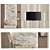 Modern Bio Fireplace TV Wall Unit 3D model small image 1