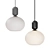 Modern Black Metal Pendant Light 3D model small image 2