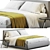 Modern Merkurio Bed 3D Model 3D model small image 1