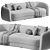 Elegant Eichholtz Sofa: Modern Luxury 3D model small image 5