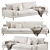 Contemporary Ian Sofa Design 3D model small image 3