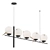 Modern Black Base Branch Chandelier 3D model small image 1