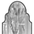 Arcus Black Metal Arched Mirror 3D model small image 3