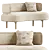 Studioilse Linen Sofa Eclectic Home 3D model small image 1
