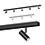 Sleek Adjustable Ceiling Light 3D model small image 1
