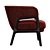  DUO Lounge Armchair by Poltrona Frau 3D model small image 4