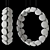Glowing Noctiluca Light Chandelier 3D model small image 6