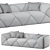 Modern Quarry Sofa 2014 Collection 3D model small image 3