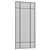 Sleek Black Leaner Wall Mirror 3D model small image 4