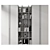 Premium Home Decor Cabinet GHS-2436 3D model small image 2
