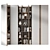 Premium Home Decor Cabinet GHS-2436 3D model small image 3