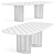 Luna Bianca Dining Table - Elegantly Inspired 3D model small image 3