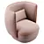 Luxury Nebula Armchair Trussardi Casa 3D model small image 2