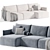  FLORIS Sofa: Modern Comfort Emblem 3D model small image 2