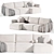  FLORIS Sofa: Modern Comfort Emblem 3D model small image 4