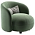 Contemporary HOPKINS Armchair Design 3D model small image 2
