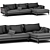 Stylish PENTA By NICOLINE Sofa 3D model small image 4