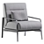 Stylish MODENA Fabric Armchair 3D model small image 1