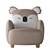 Cozy Koala Kids Armchair 3D model small image 2