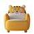 LINSY KIDS Yellow Cat Armchair 3D model small image 2