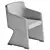 Sleek Modern OPHY Training Chair 3D model small image 3