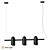 Kanti Black Pendant Light 3D model small image 1