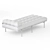 Inflatable Mattress Sun Lounger CACAO 3D model small image 4