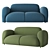 KANO Bigpang Lounge Sofa 3D model small image 2