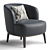 Modern Atlas V Armchair Design 3D model small image 5